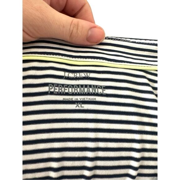J.Crew Crewcuts Striped Performance Polo – Navy & White, Size XL - Picture 4 of 5